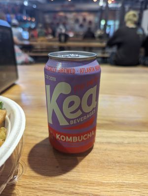 Kea Peach Hibiscus Kombucha at Recess in Atlanta