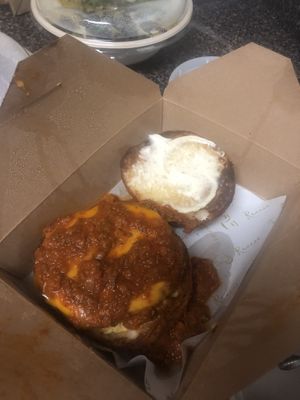 Vegan Chili Cheese Burger at Recess in Atlanta