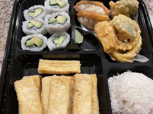 Vegan bento box  at Nori Teriyaki in Mukilteo