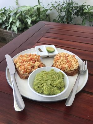 Vegan plate  at Coffee Station in Phong Nha