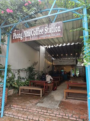 Front of store at Coffee Station in Phong Nha