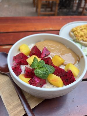 Overnight oats  at Coffee Station in Phong Nha