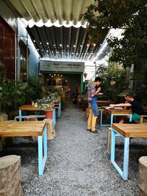Seating area. at Coffee Station in Phong Nha