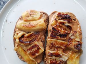 Peanut butter on toast at Coffee Station in Phong Nha
