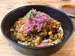 Chickpea curry  at Olive & Co.  in Liskeard