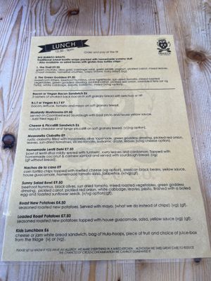 Menu  at Olive & Co.  in Liskeard