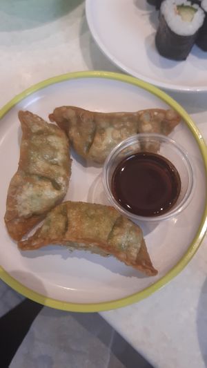 Veg gyoza at YO! Sushi in Liverpool