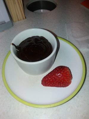 Chocolate pot  - all vegan! at YO! Sushi in Liverpool