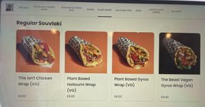 Wraps  at The Athenian in South West London