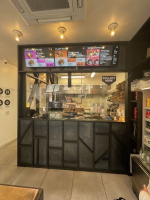 Serving counter  at The Athenian in South West London