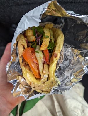 Vegan Gyros at The Athenian in South West London