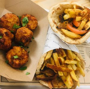 Vegan gyros at The Athenian in South West London