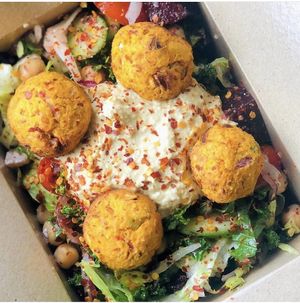 Vegan salad at Crunch in Mansfield