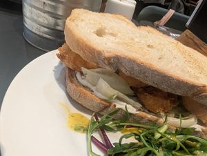 Vegan calamari at Broadway Cinema in Nottingham