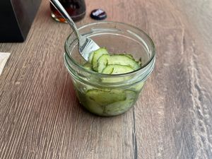 Cucumber salad   at Lezizel Manti - Türkische Teigtaschen in Koblenz