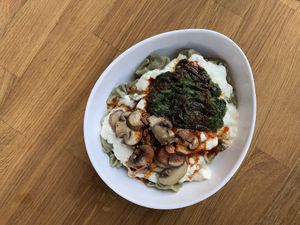 Vegane Manti at Lezizel Manti - Türkische Teigtaschen in Koblenz