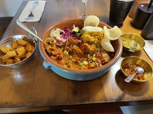 Rendeng tofu and side of Tempe😄wonderful!  at Krakatoa  in Hollywood