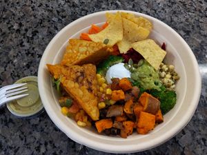 Aztec power bowl with tempeh at Copper Branch in Thornhill