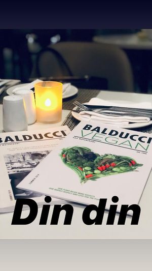 Vegan menu at Balducci in Cape Town