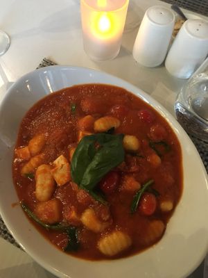 Vegan gnocchi primavera  at Balducci in Cape Town