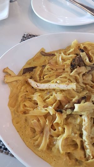 Cashew nut cream pasta at Balducci in Cape Town