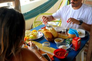 Breakfast at Casa Kombar in Itacare