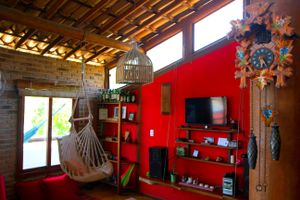 shared area at Casa Kombar in Itacare