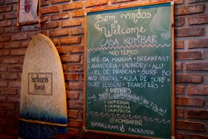 shared area at Casa Kombar in Itacare