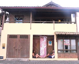House facade at Casa Kombar in Itacare