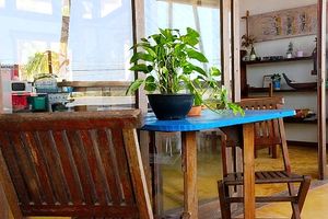 our balcony where guests spend most of the time  at Casa Kombar in Itacare