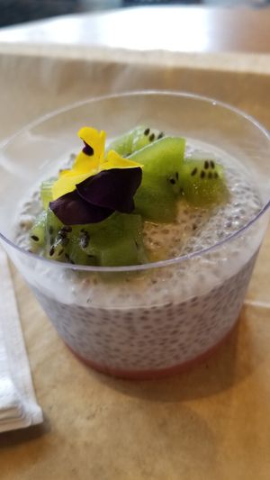 Vegan chia pudding at Rose's Coffee Bar in Fort Lauderdale