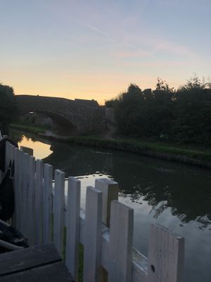 Nice outdoor seating by the canal at The Gate Inn in Tamworth