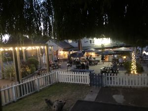 Outdoor seating area at The Gate Inn in Tamworth