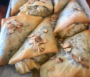 Massaman Curried Vegetable Filos (Vegan) ❤️ at The Old Mill Cafe in Tairua