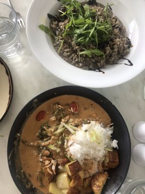 Curry and Rissotto at The Old Mill Cafe in Tairua