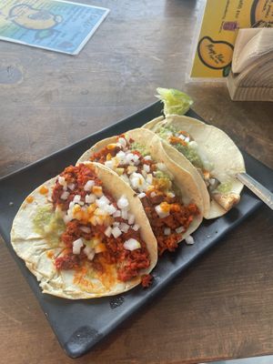 Mix of three, all delicious   at Mango Blues in La Paz