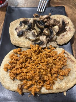 Vegan Tlacoyos!    at Mango Blues in La Paz