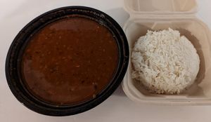 Shosho with rice at Akadi in Portland