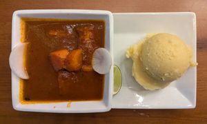 Tofu Stew with Fufu at Akadi in Portland