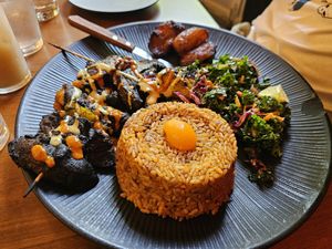 Jollof Brochette Champion at Akadi in Portland