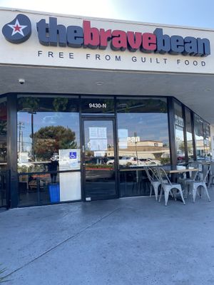 Outside  at The Brave Bean in Fountain Valley
