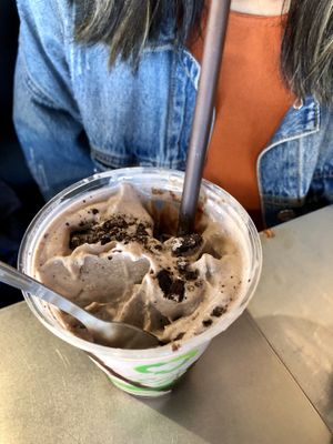 Cookies & cream milk shake #Veganuary at The Brave Bean in Fountain Valley