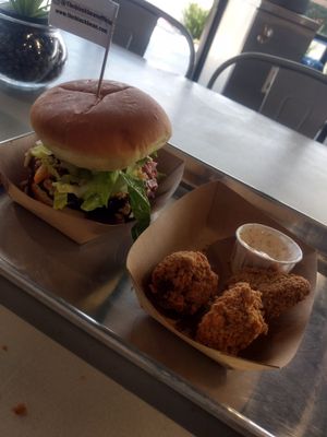 Cowboy and nuggets at The Brave Bean in Fountain Valley