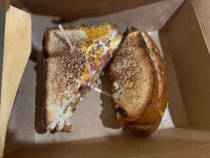 Adult Grilled Cheese  at The Brave Bean in Fountain Valley