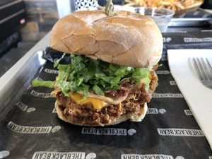 Chicken bacon ranch burger at The Brave Bean in Fountain Valley