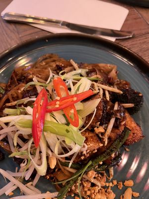 Teriyaki dish at Bar Soba in Edinburgh