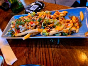 Blinged up fries at Bar Soba in Edinburgh