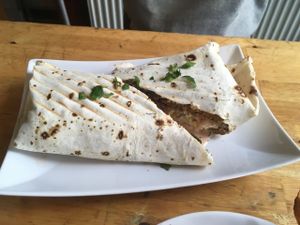 Vegan seitan dürum vöner. at Vöner der Vegetarische Döner in Berlin