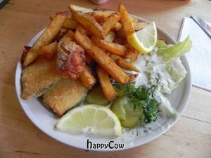 Vegan Fish'n'Chips, best I've ever had at Vöner der Vegetarische Döner in Berlin