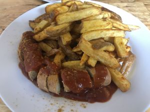 currywurst at Vöner der Vegetarische Döner in Berlin